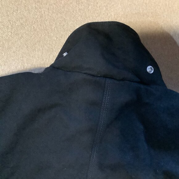 Carhartt Duck Chore Blanket Lined Jacket Coat Black Size Medium - Picture 7 of 13